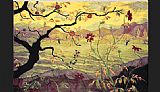 Tree Canvas Paintings - paul ranson Apple Tree with Red Fruit